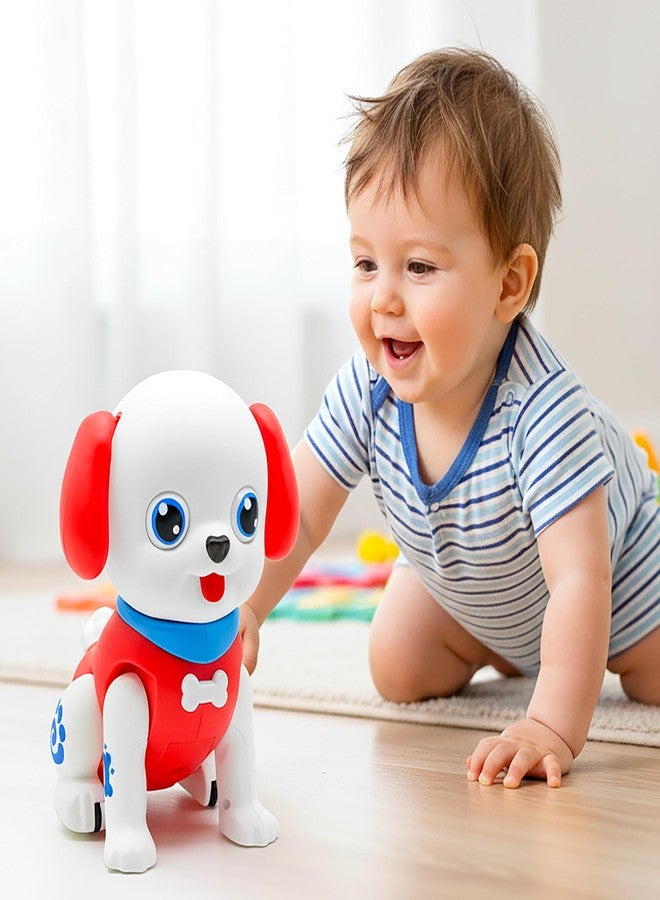 في جراسب لعبة كلب VGRASSP الموسيقية المتحركة للأطفال الصغار - كلب مرح مضيء بتقنية LED مع موسيقى وحركة وصوت للأطفال - هدية مثالية لأعياد الميلاد - اللون حسب المتوفر - Image 5